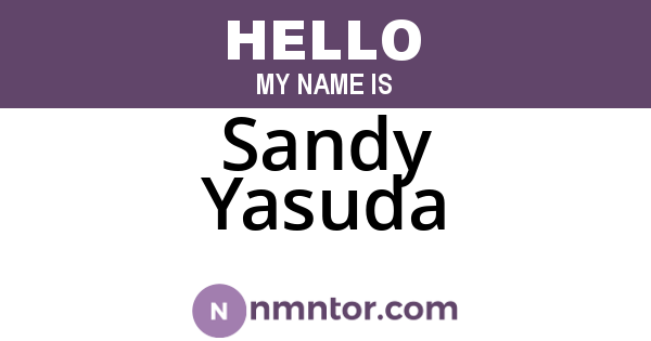 Sandy Yasuda