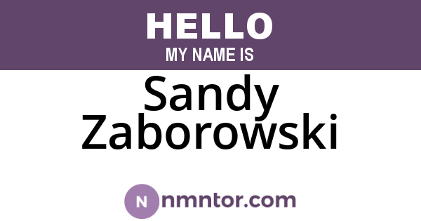 Sandy Zaborowski