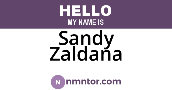Sandy Zaldana