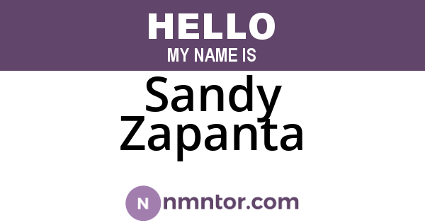 Sandy Zapanta
