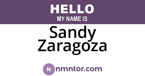 Sandy Zaragoza