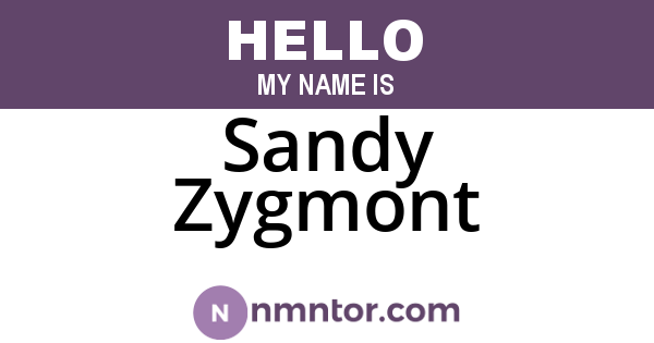 Sandy Zygmont