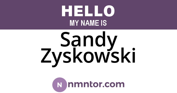 Sandy Zyskowski