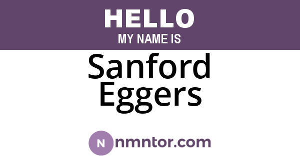 Sanford Eggers