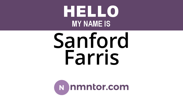 Sanford Farris