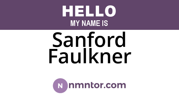 Sanford Faulkner