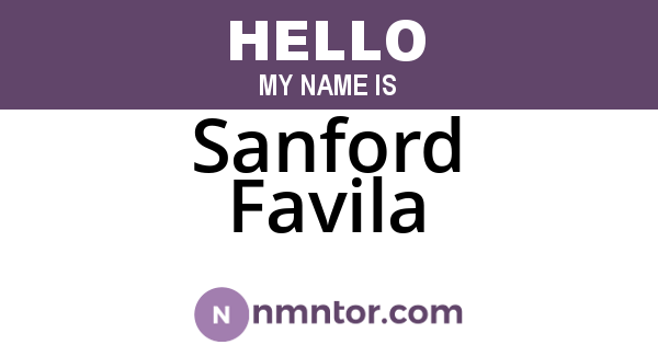 Sanford Favila