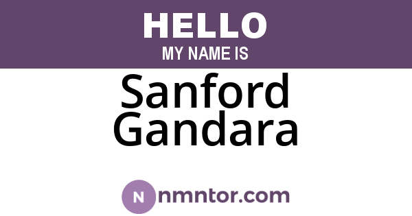 Sanford Gandara