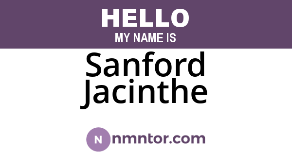 Sanford Jacinthe