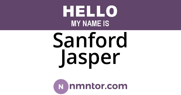 Sanford Jasper