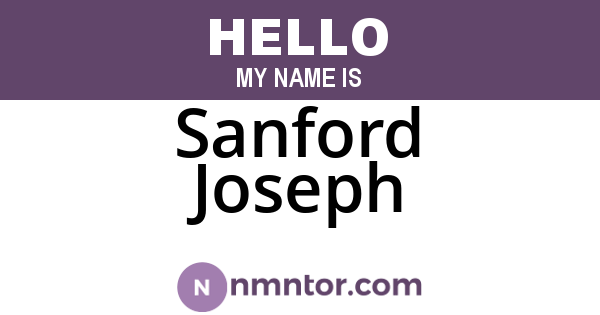 Sanford Joseph