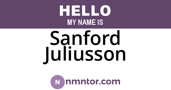 Sanford Juliusson