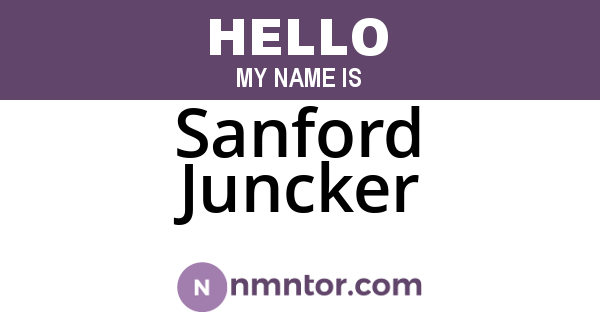 Sanford Juncker