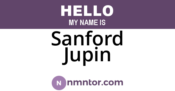 Sanford Jupin
