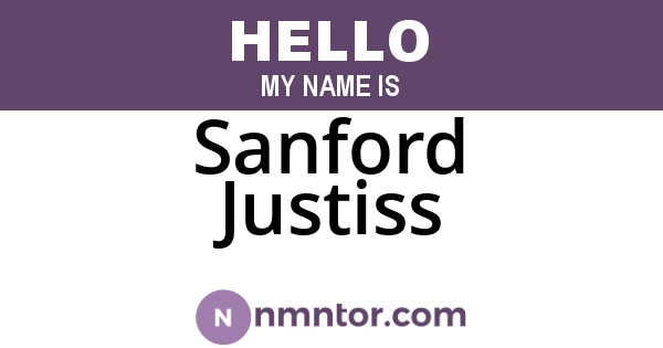 Sanford Justiss