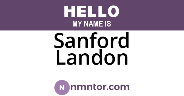 Sanford Landon