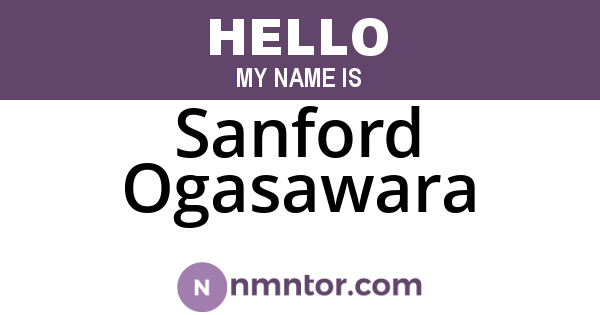 Sanford Ogasawara