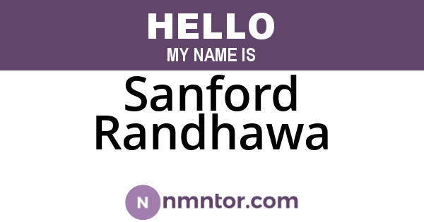Sanford Randhawa