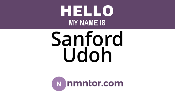 Sanford Udoh