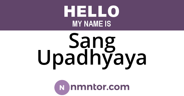 Sang Upadhyaya