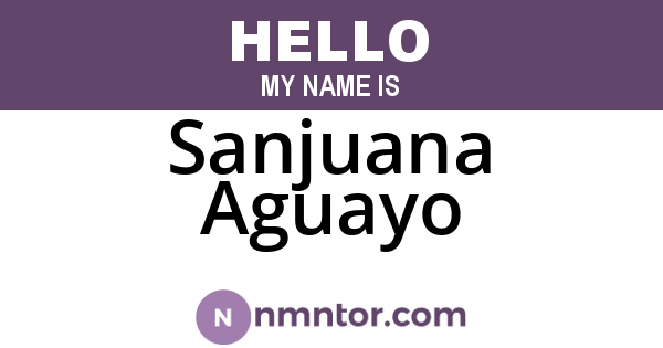 Sanjuana Aguayo