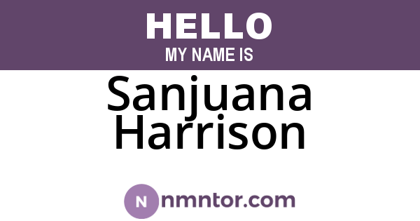 Sanjuana Harrison