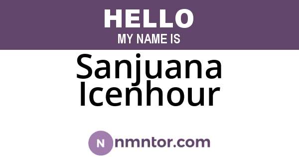 Sanjuana Icenhour