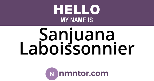 Sanjuana Laboissonnier