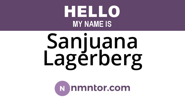 Sanjuana Lagerberg