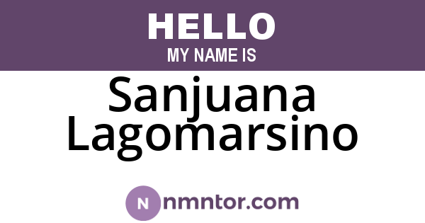 Sanjuana Lagomarsino
