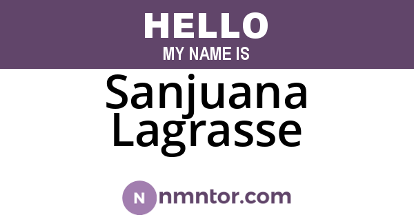 Sanjuana Lagrasse