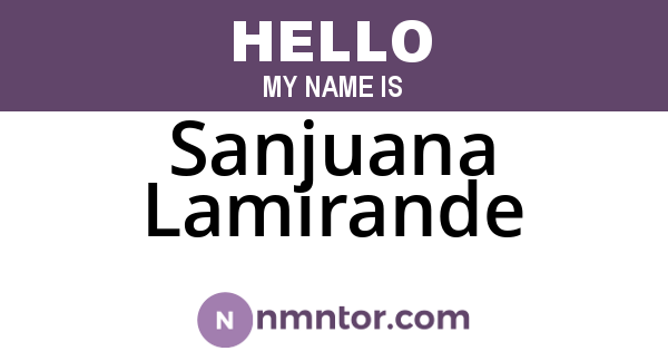 Sanjuana Lamirande