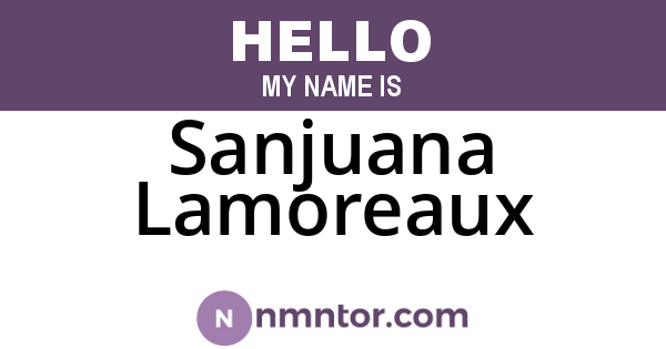 Sanjuana Lamoreaux