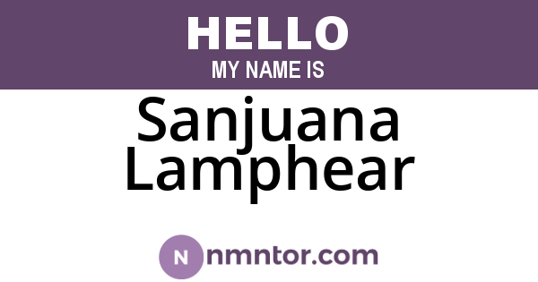 Sanjuana Lamphear