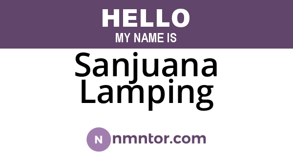 Sanjuana Lamping