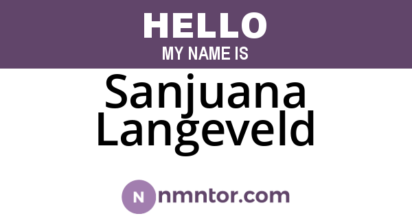 Sanjuana Langeveld
