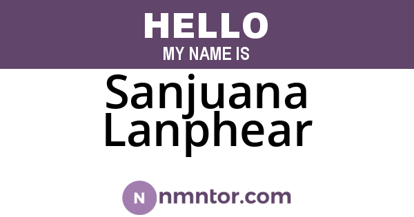 Sanjuana Lanphear