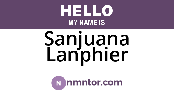 Sanjuana Lanphier