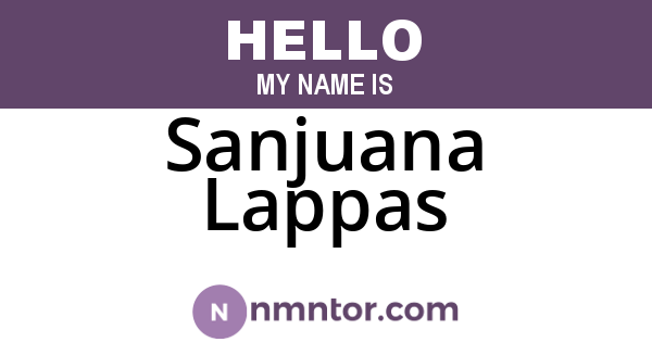 Sanjuana Lappas
