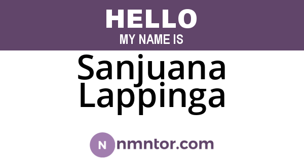 Sanjuana Lappinga