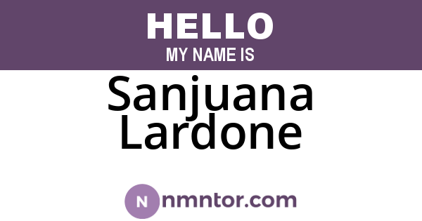 Sanjuana Lardone