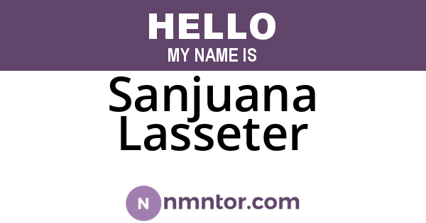 Sanjuana Lasseter