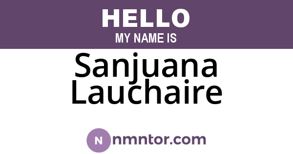 Sanjuana Lauchaire