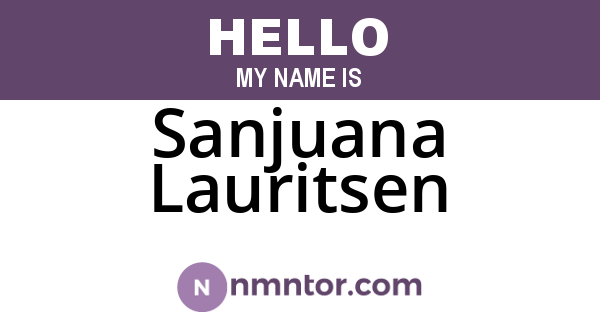 Sanjuana Lauritsen