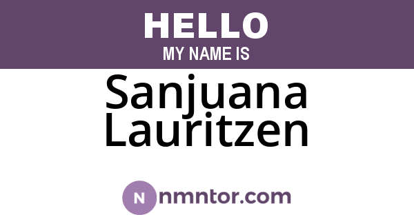 Sanjuana Lauritzen