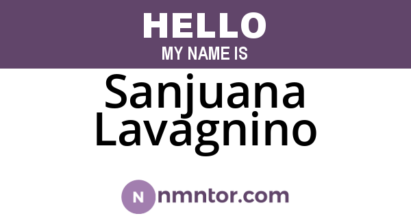 Sanjuana Lavagnino