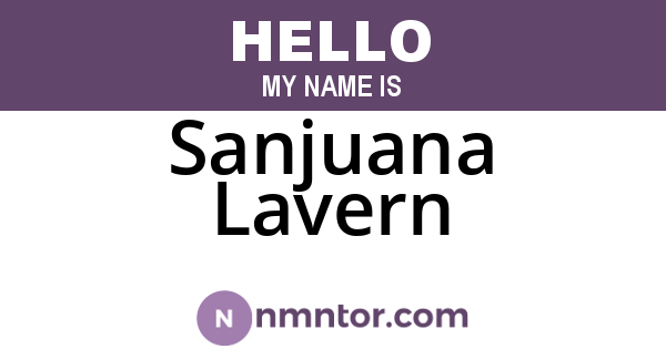 Sanjuana Lavern