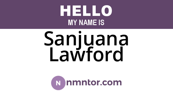 Sanjuana Lawford