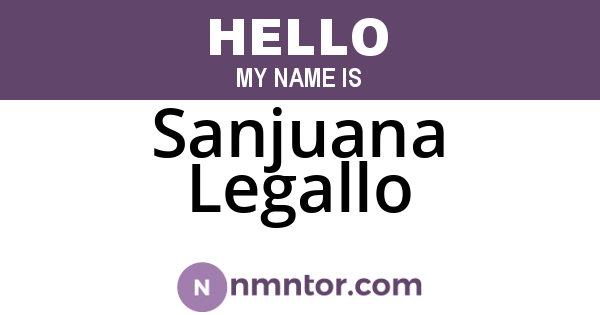 Sanjuana Legallo