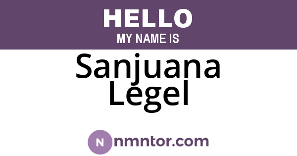 Sanjuana Legel